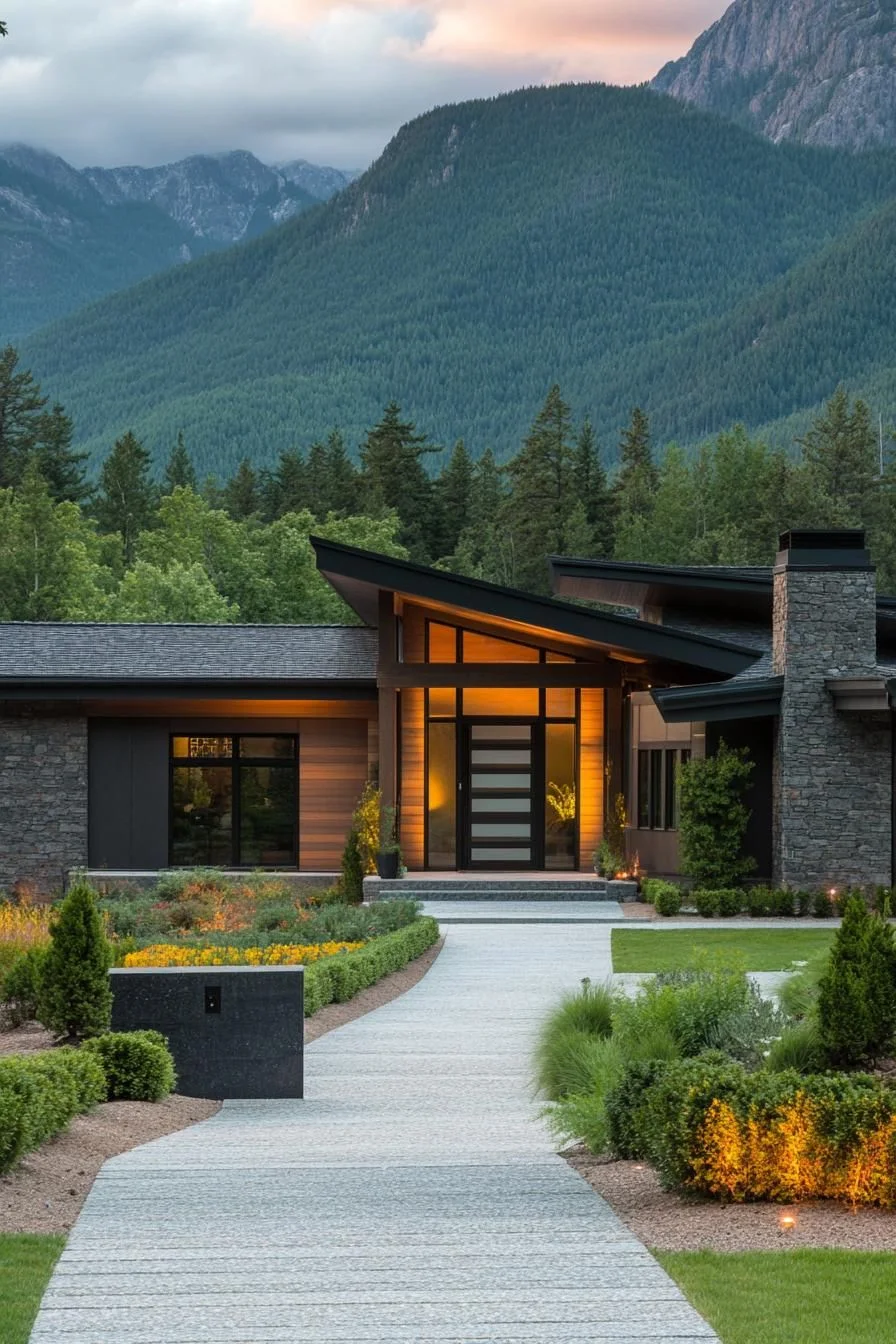 An Impressive Mountainfront Mansion