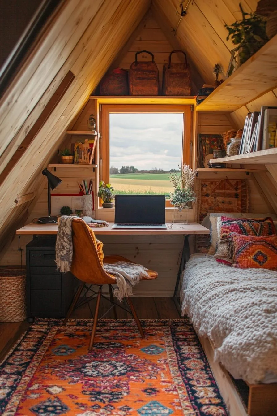An A-Frame Space That Balances Work And Rest