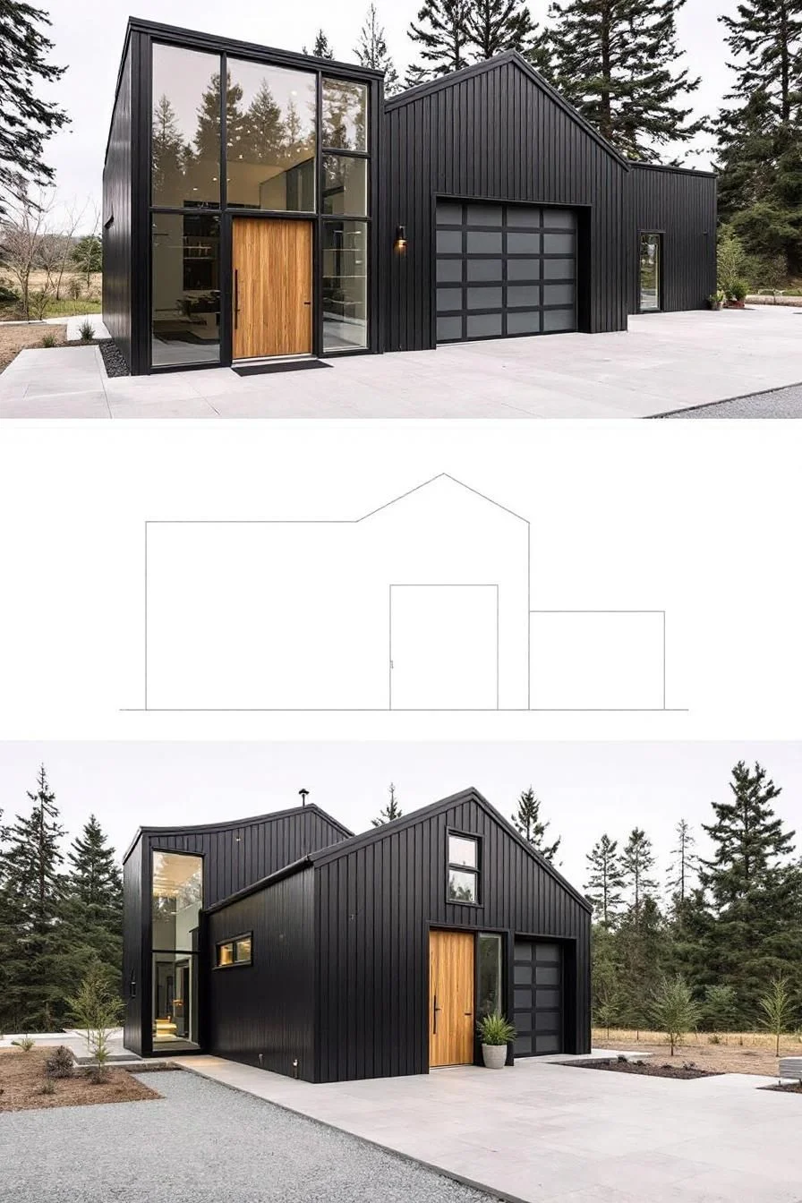 Bold Monochrome Garage House Bunker