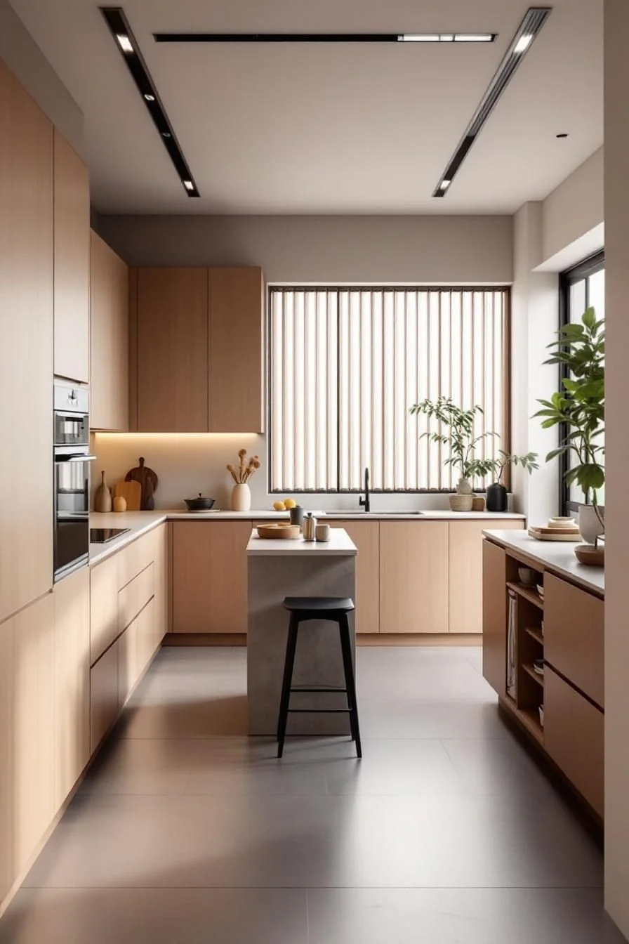 A Sleek Kitchen for Inner Calm