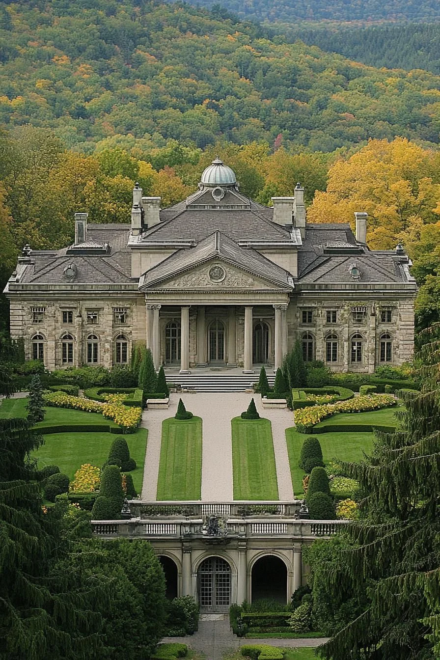 A Villa Surrounded by Verdant Grounds