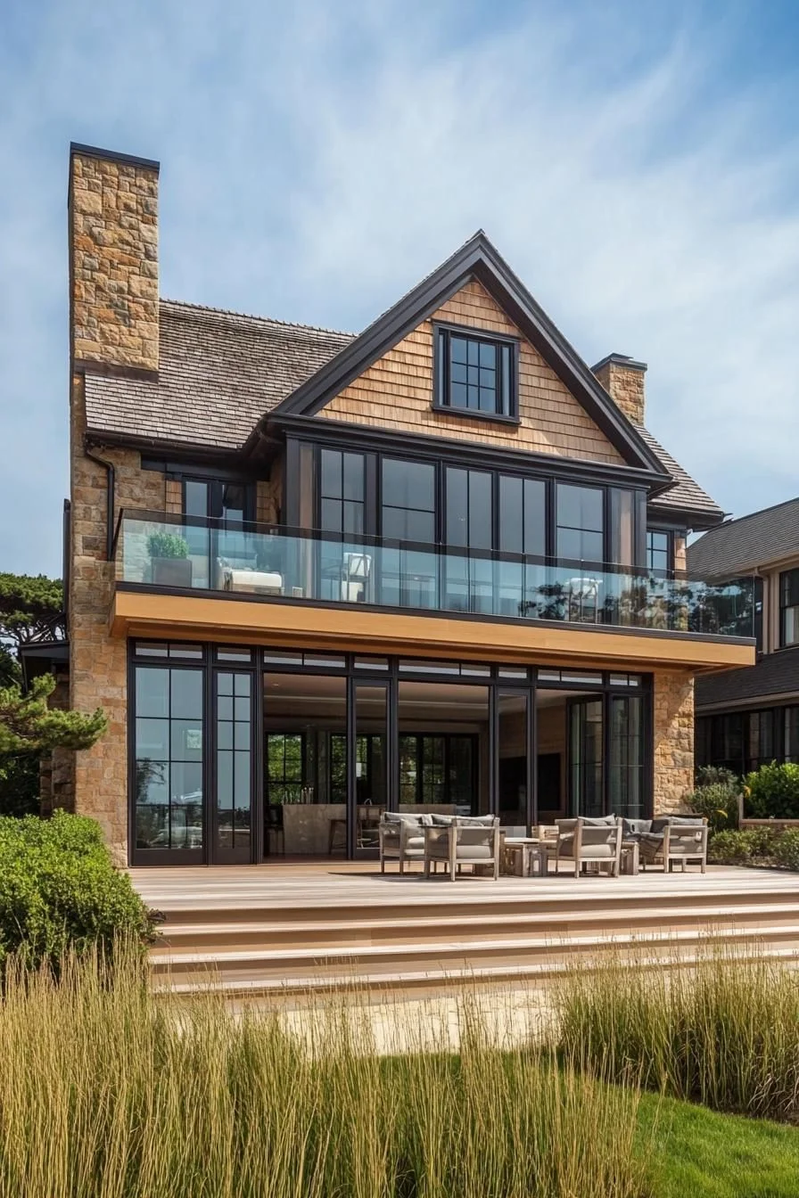 A Shingled Home with a View