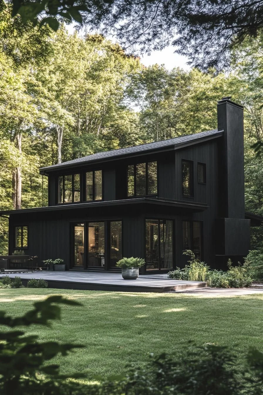 An Ebony Oasis Wrapped in Leaves