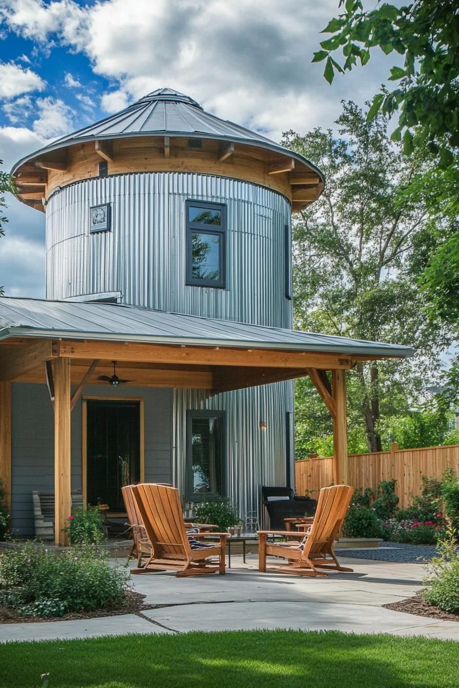 Rustic Silo House with a Modern Twist