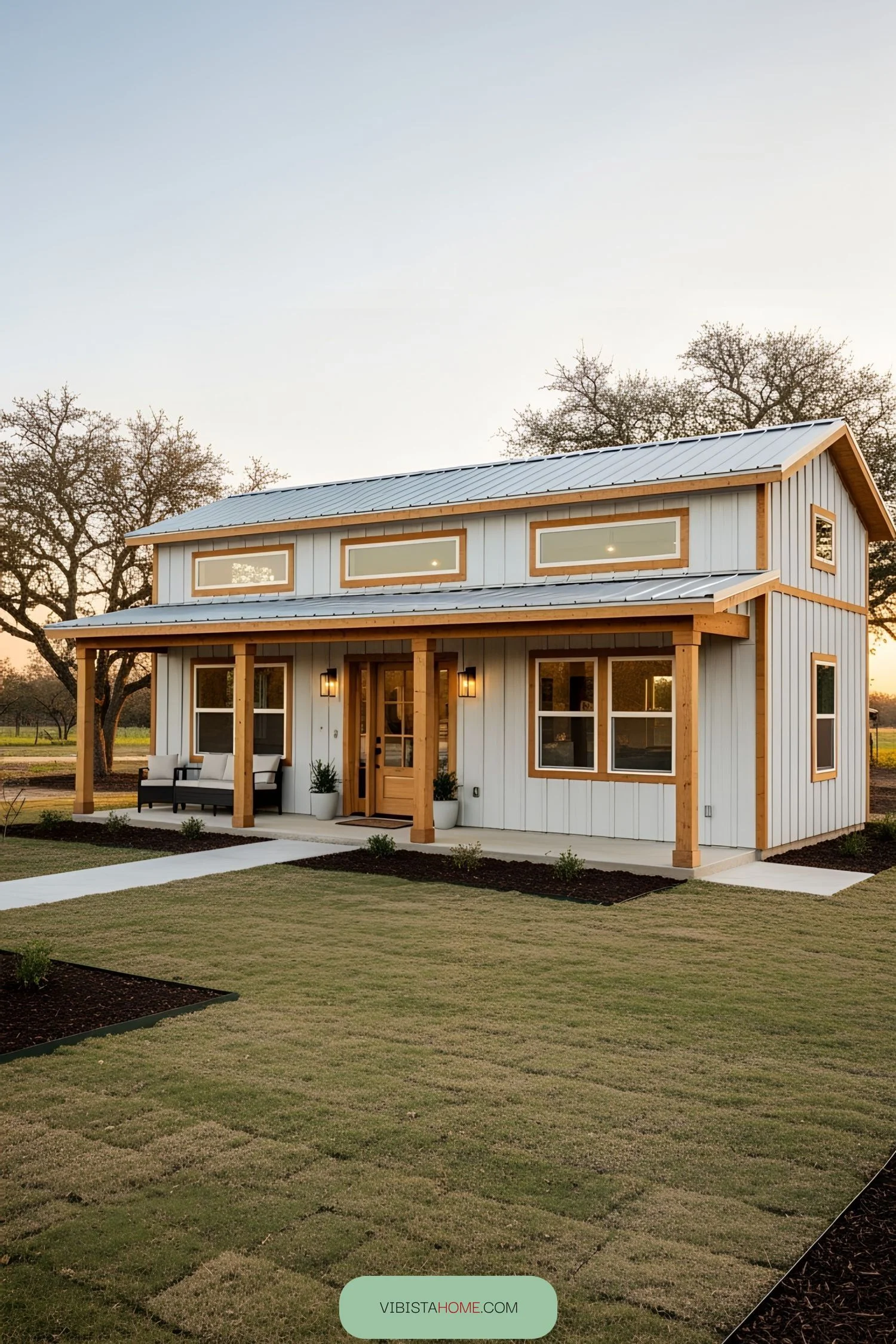 Small Retreat Blending Rustic and Chic