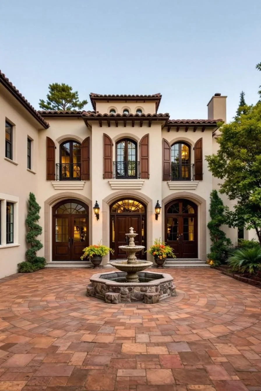 A Mediterranean Villa Built Around Its Courtyard