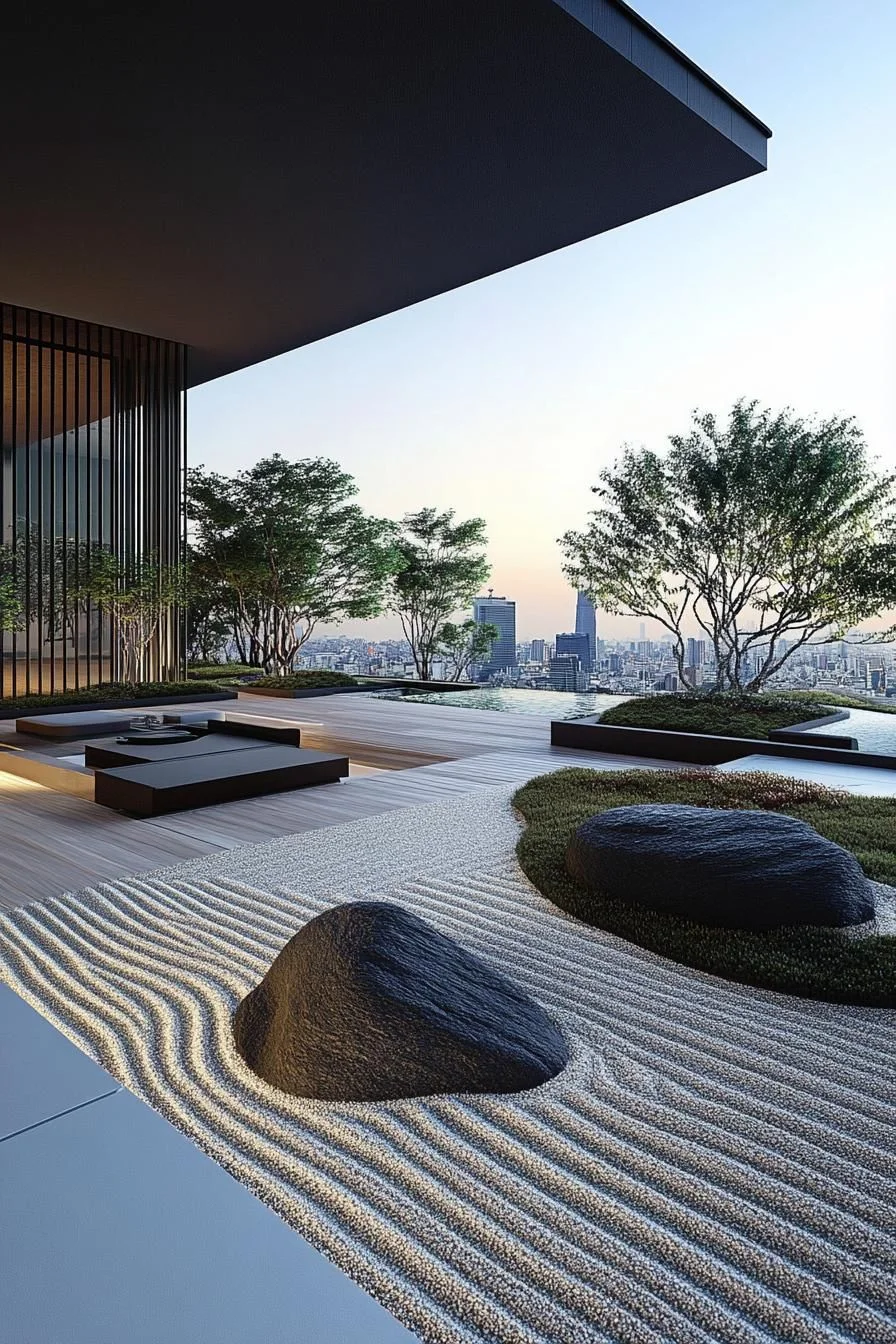 Peaceful Rooftop Zen Retreat