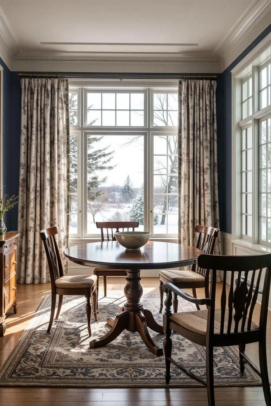 Bright Morning Light in a Colonial Room
