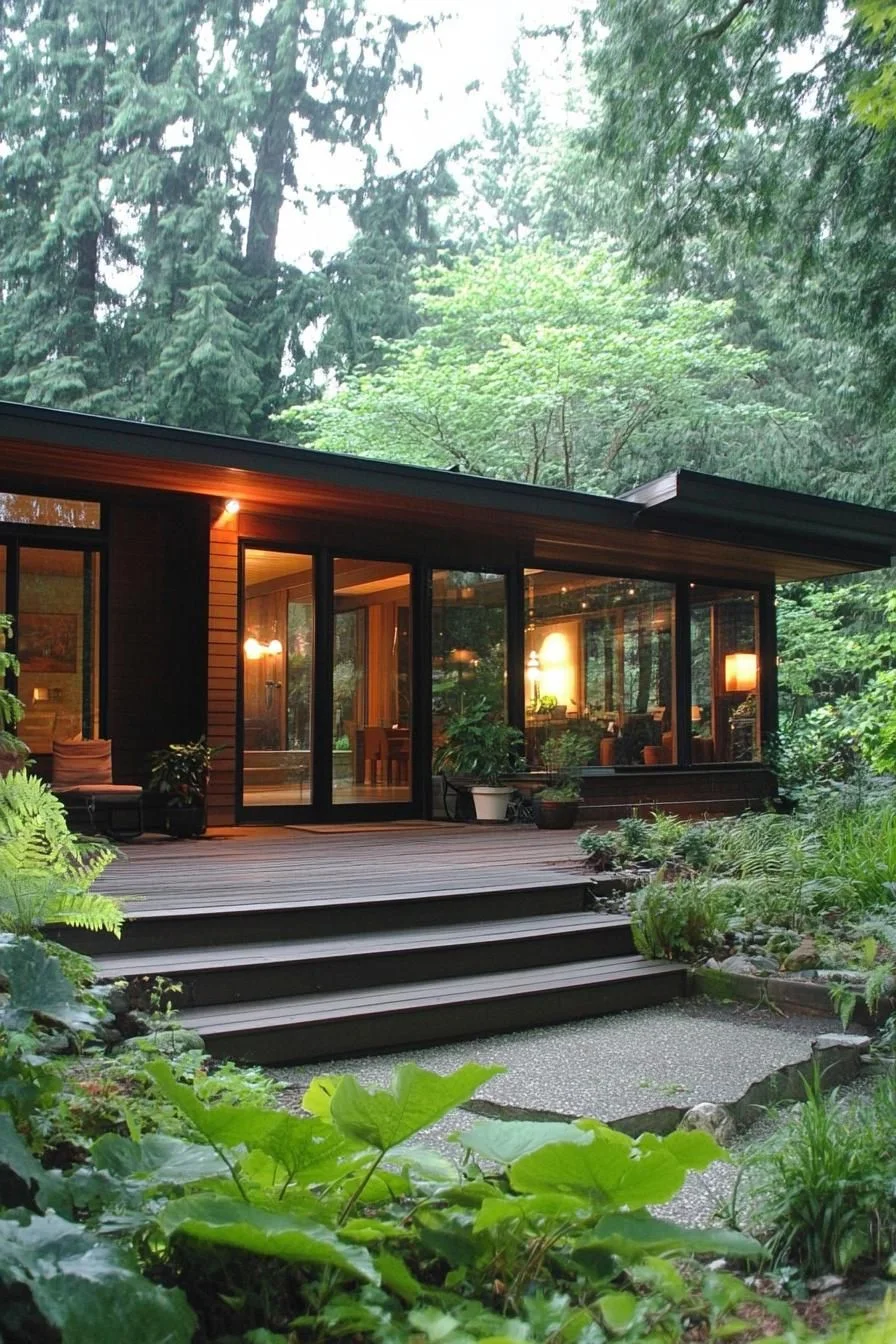 A Quiet Woodland Bungalow Setting