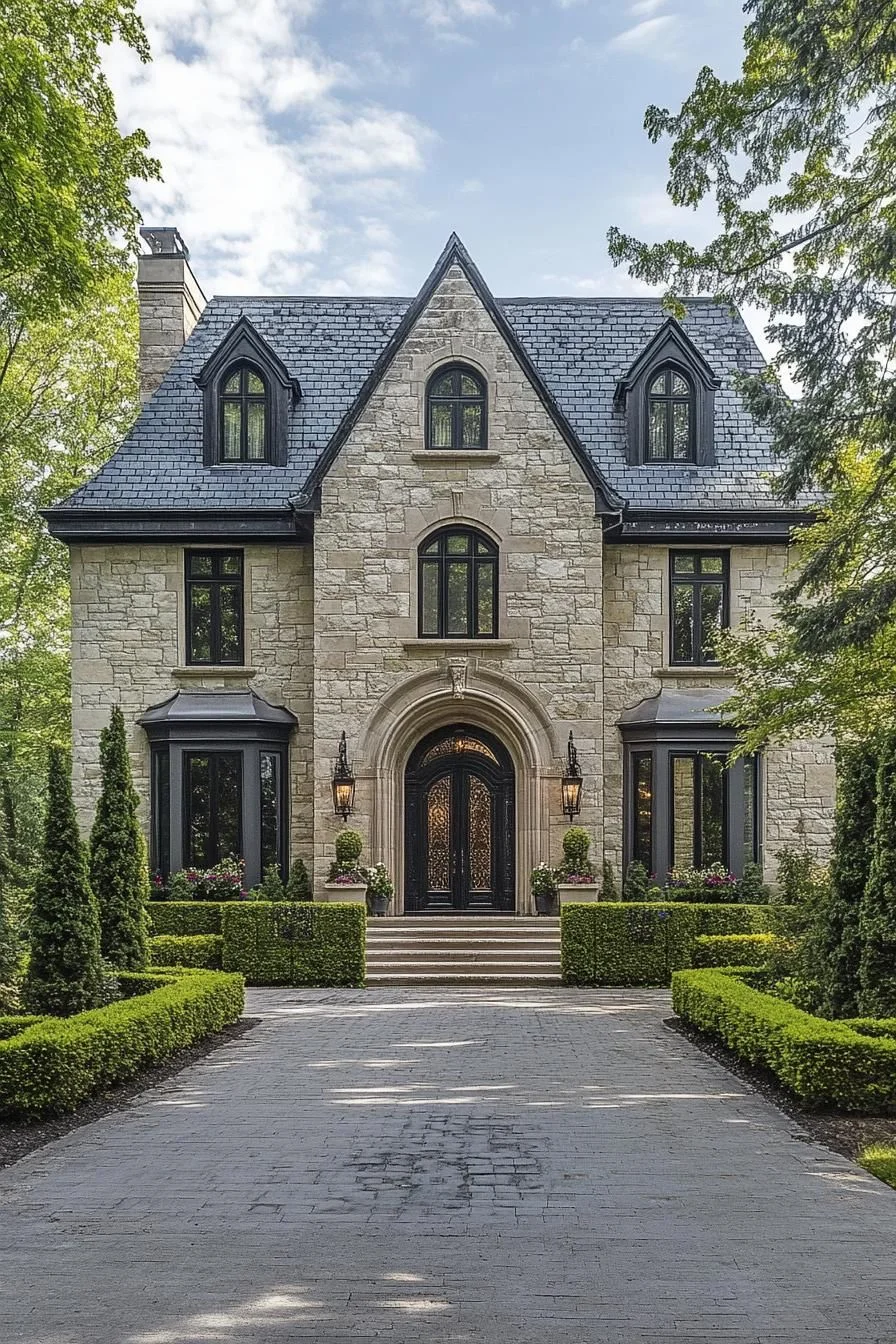 Chic Manor Built in Stone
