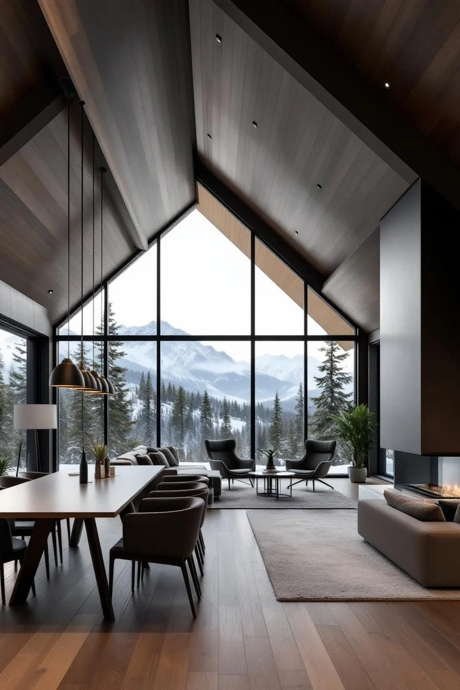 A Winter Wonderland Built in Wood and Glass
