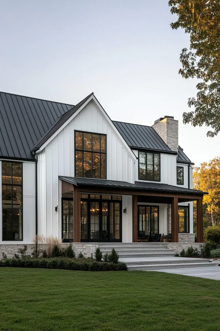 20) White Dream House With Ebony Edges
