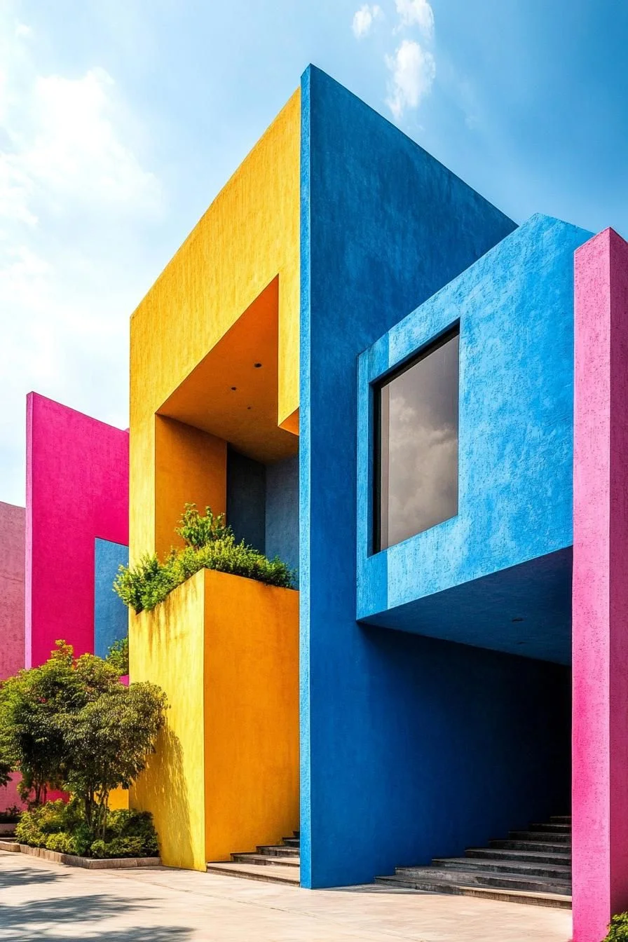 Colorful Canvas-Style Castle Design