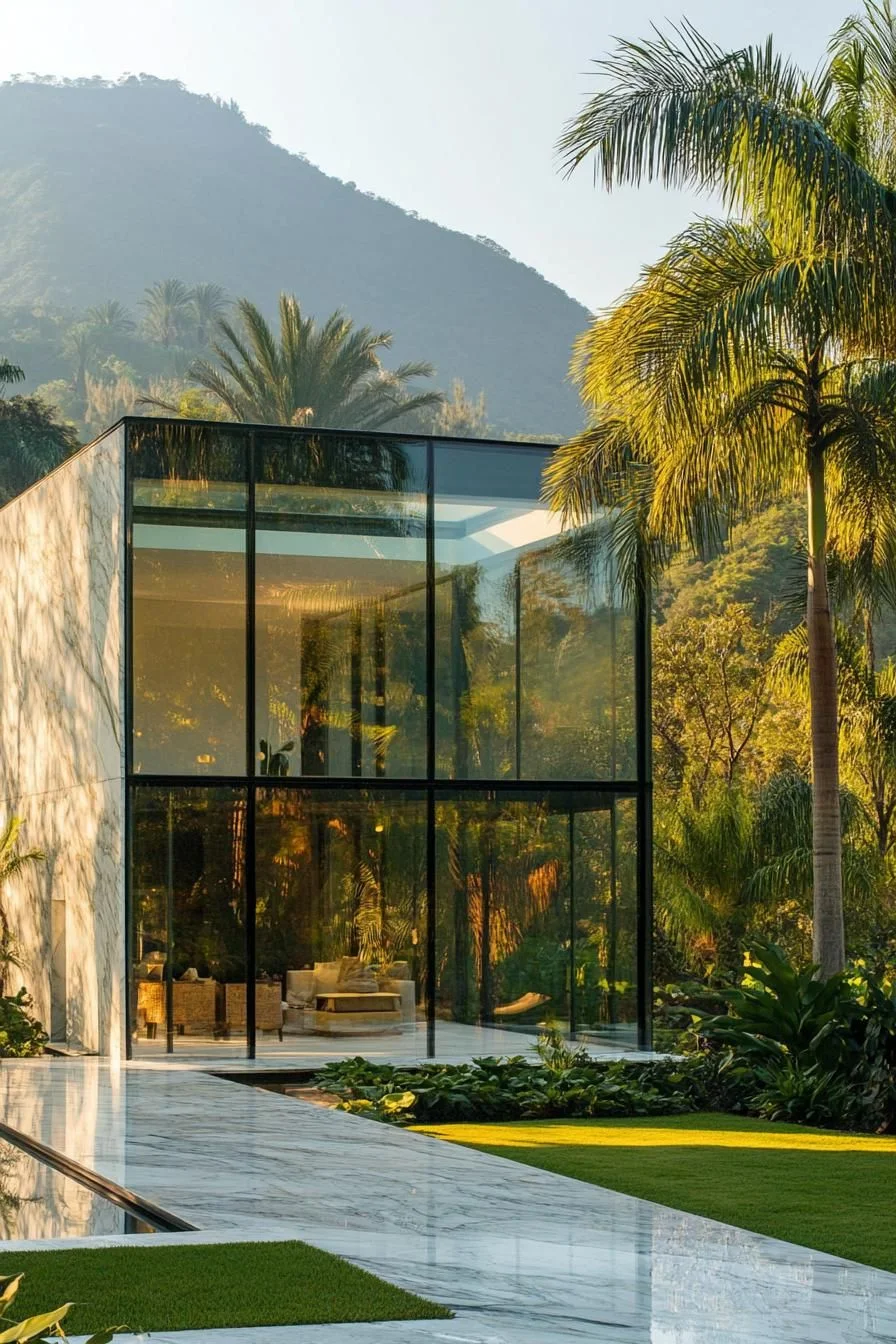 A Glass Hideaway With Floating Elegance