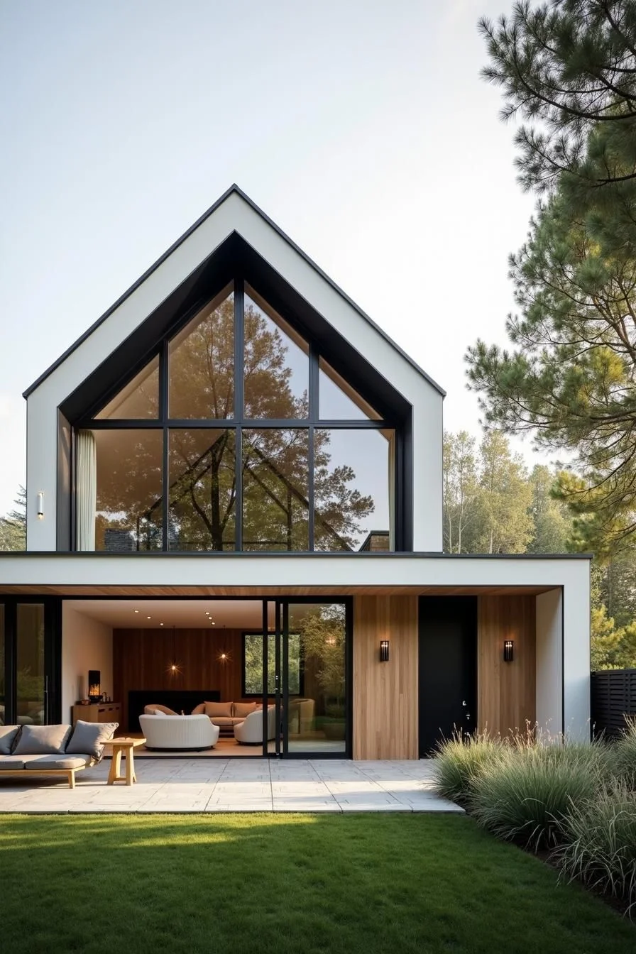 A-Frame Home With Glass Accents