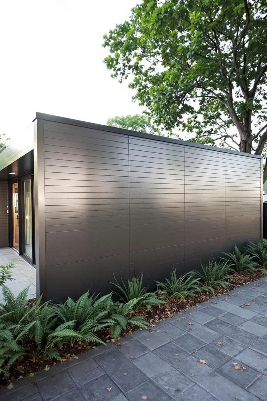 Sleek Slate Facade Style