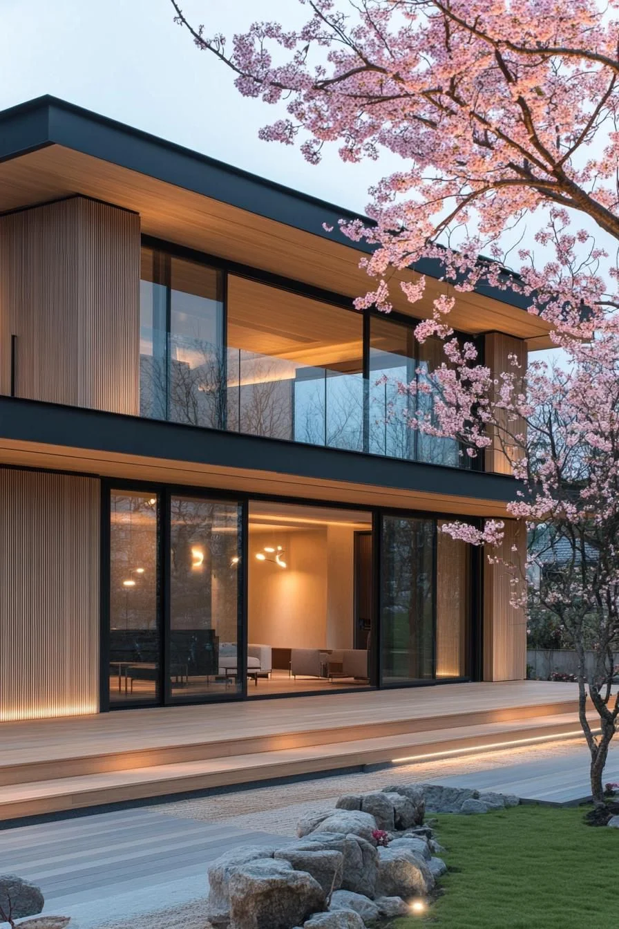 A Zen Home Elevated Among Blossoms