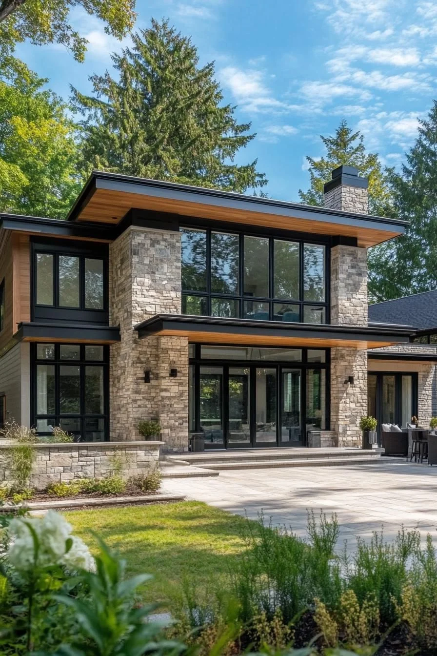 Stone and Glass in Full Display