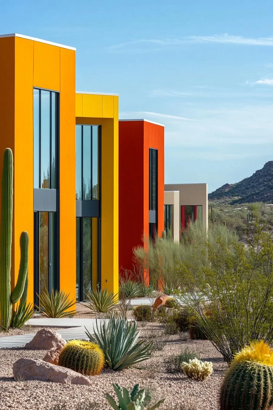 Colorful Desert-Style House Facades