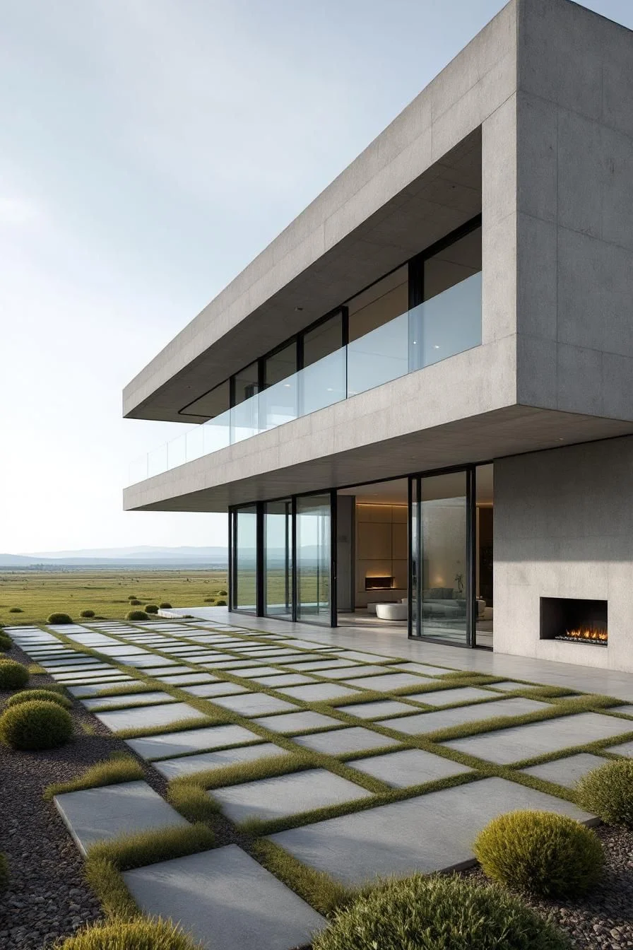 Concrete Estate Set in the Wilderness