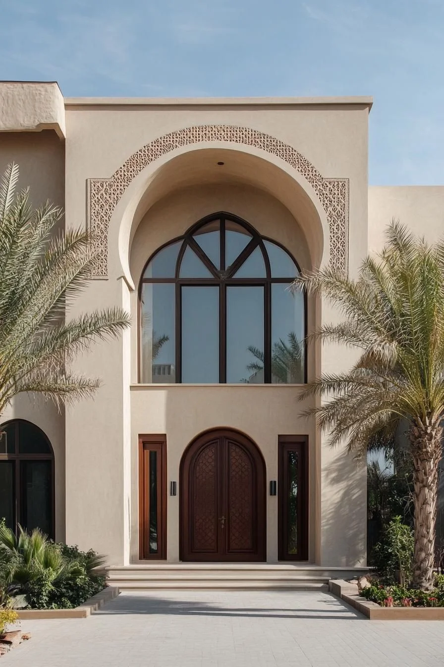 Grand Design Framed by Palm Fronds