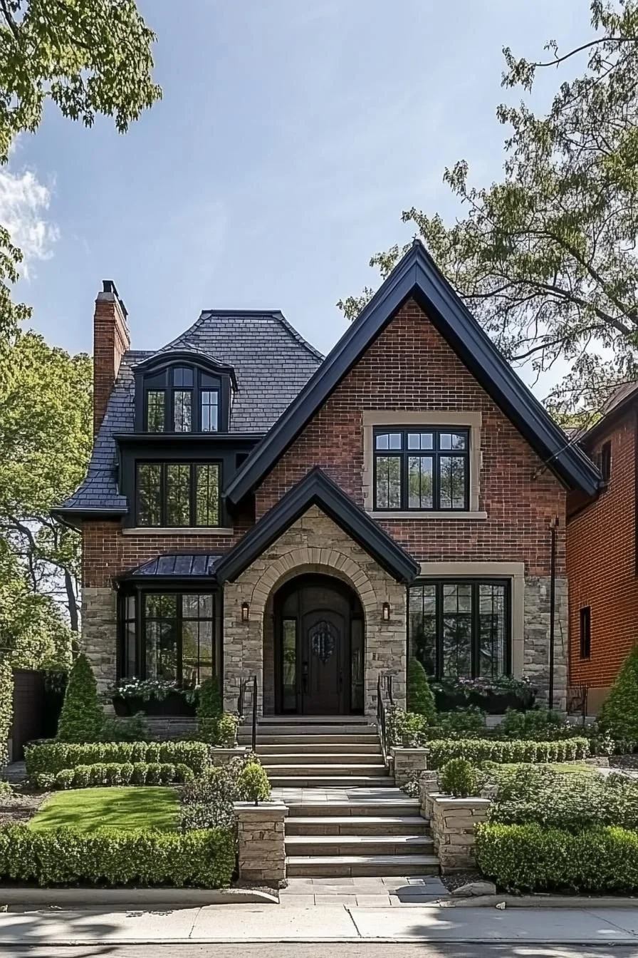 Grand Brick House Design