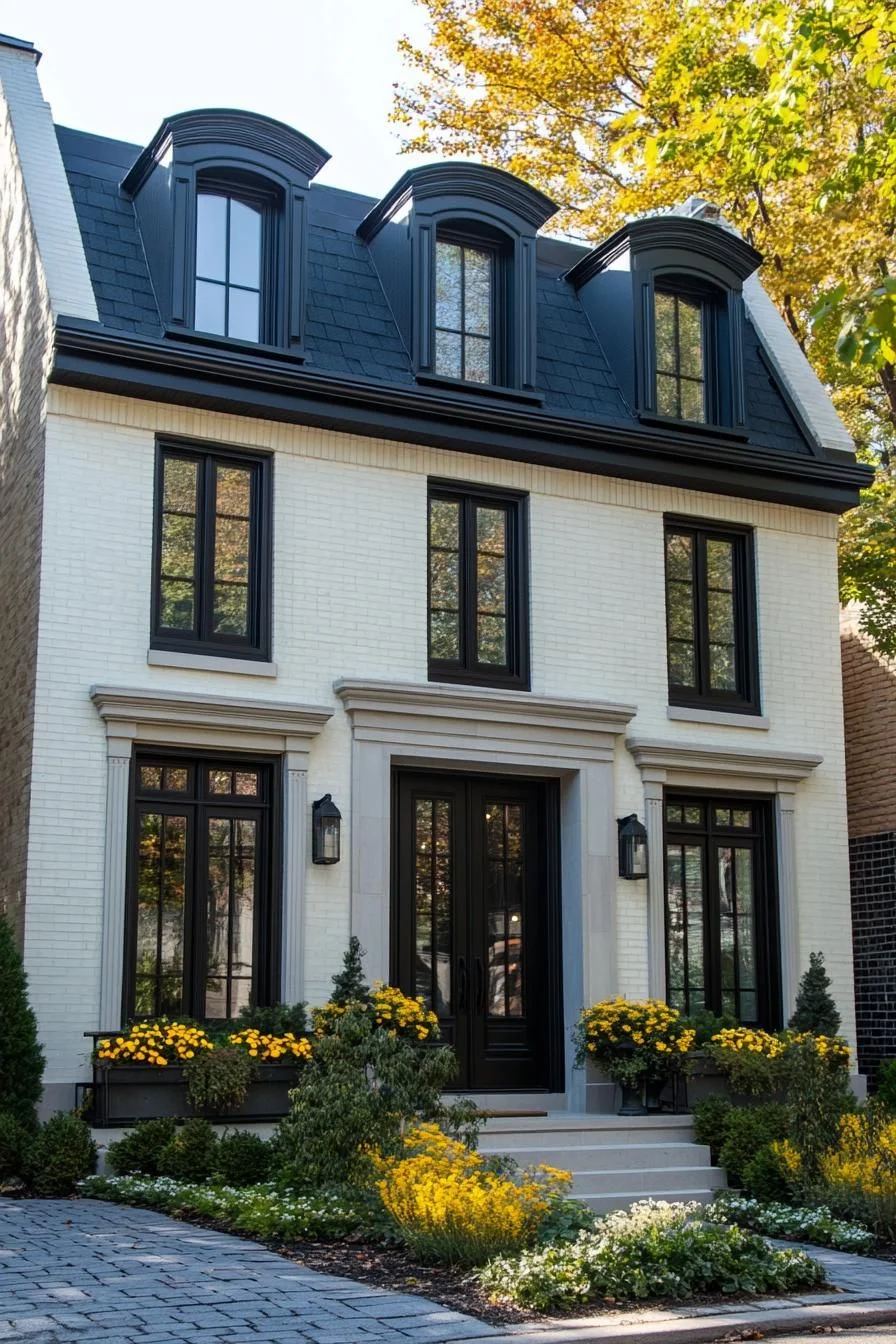 Dormer Windows And Stylish Front Stoops