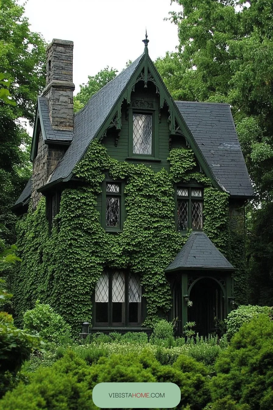 Quaint Cottage Clad in Ivy