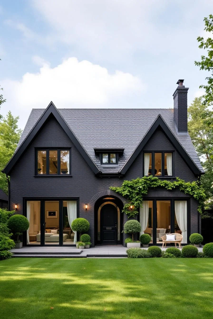 Charcoal Tones Bring Suburban Bliss