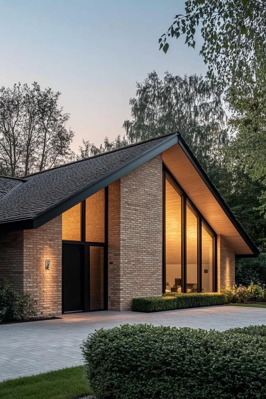 A Modern Twist on a Rustic Brick Retreat