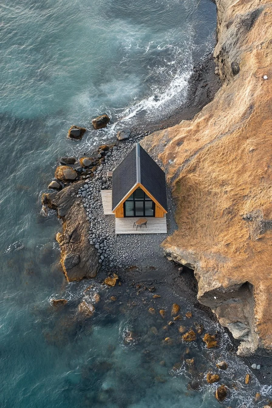 A Cliffside Cabin Above the Waves