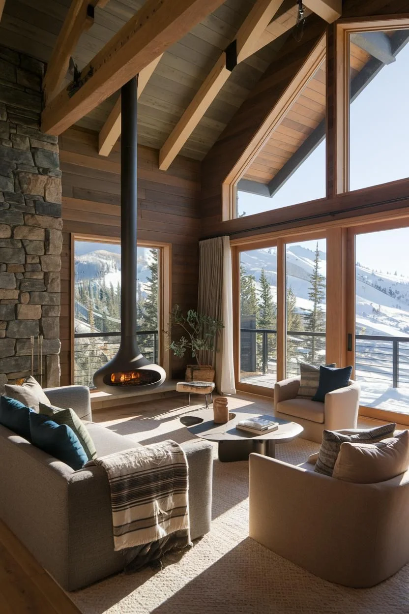 A Calm Corner Inside a Mountain Lodge