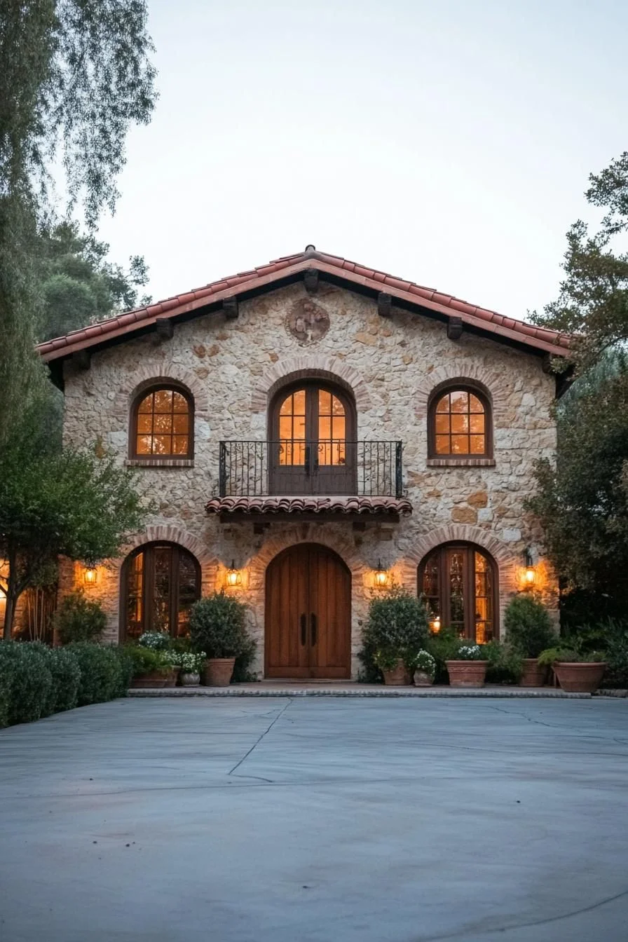 Stone Facade with Old-World Character