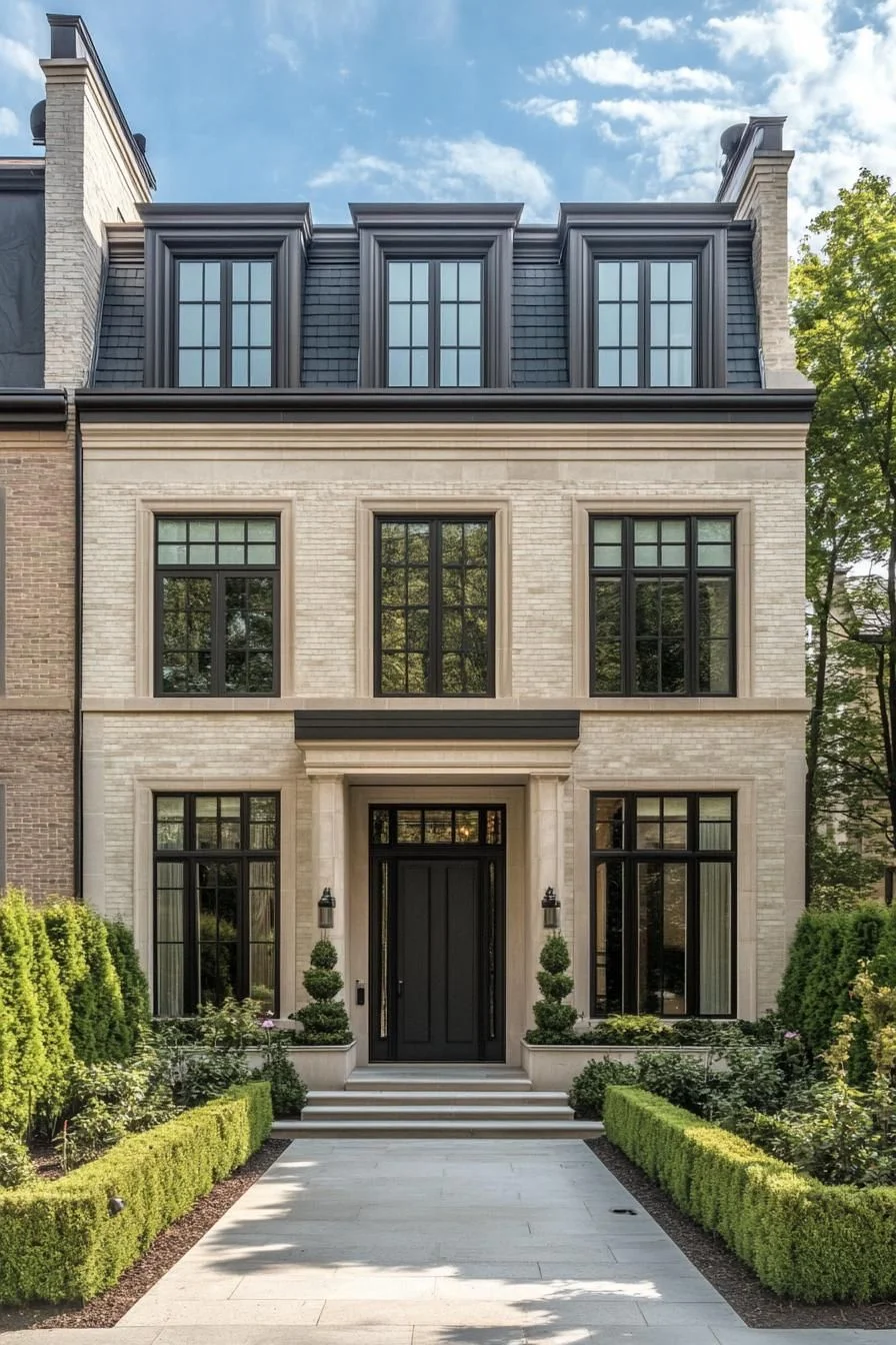 Layered Brickwork Creates Lavish Living Space