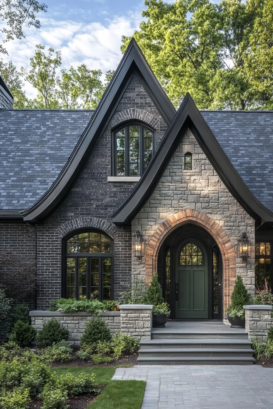 Gothic Gables Beside Whispering Woods