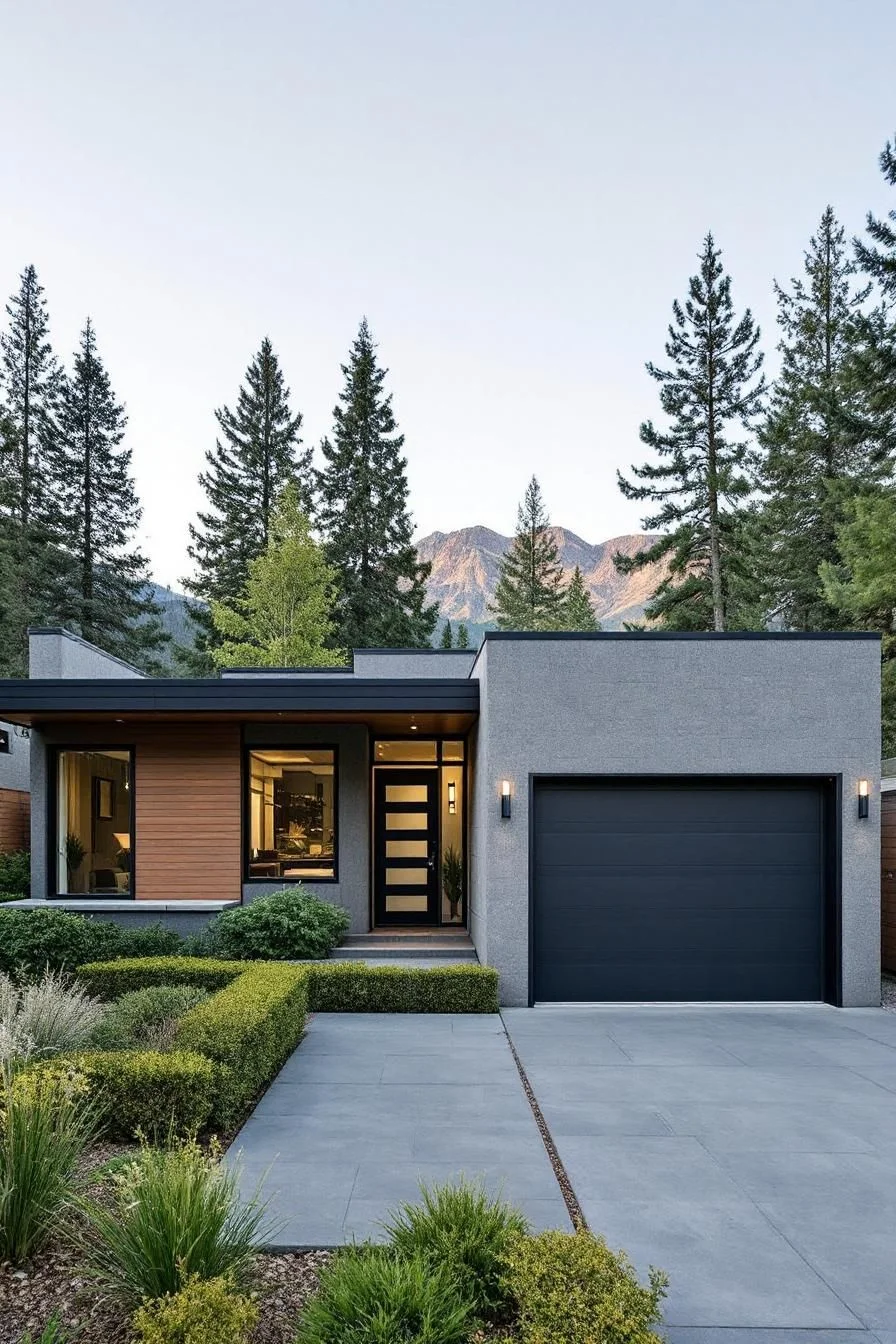 An Urban Woodland Bungalow with Modern Style