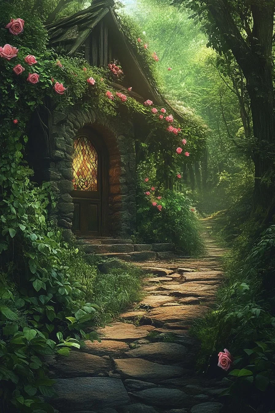 A Cottage Hidden Within Enchanted Woods