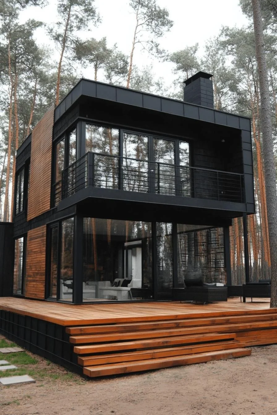 Sleek Modern Design in the Woods