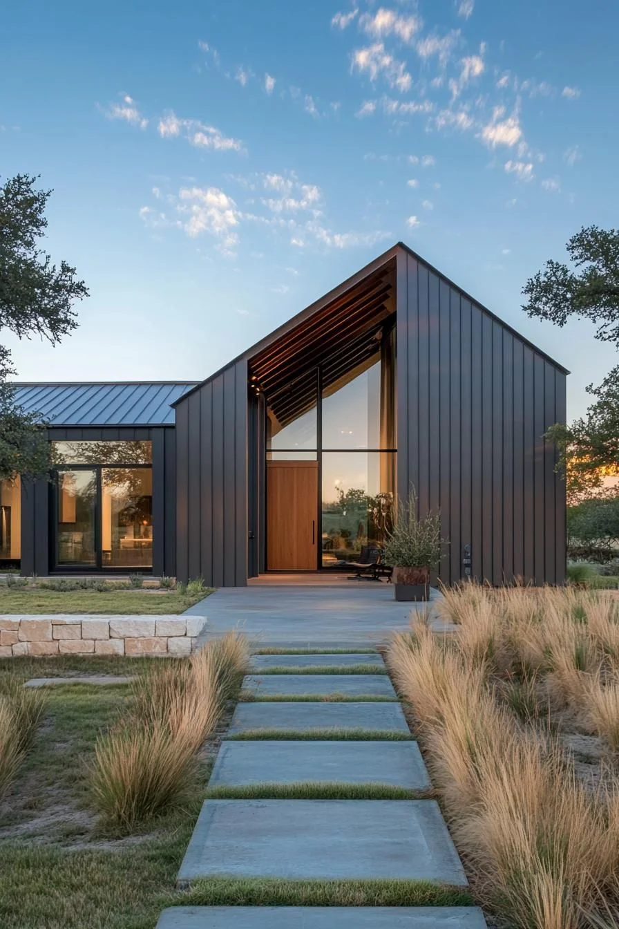 Clean-Lined Steel House Design