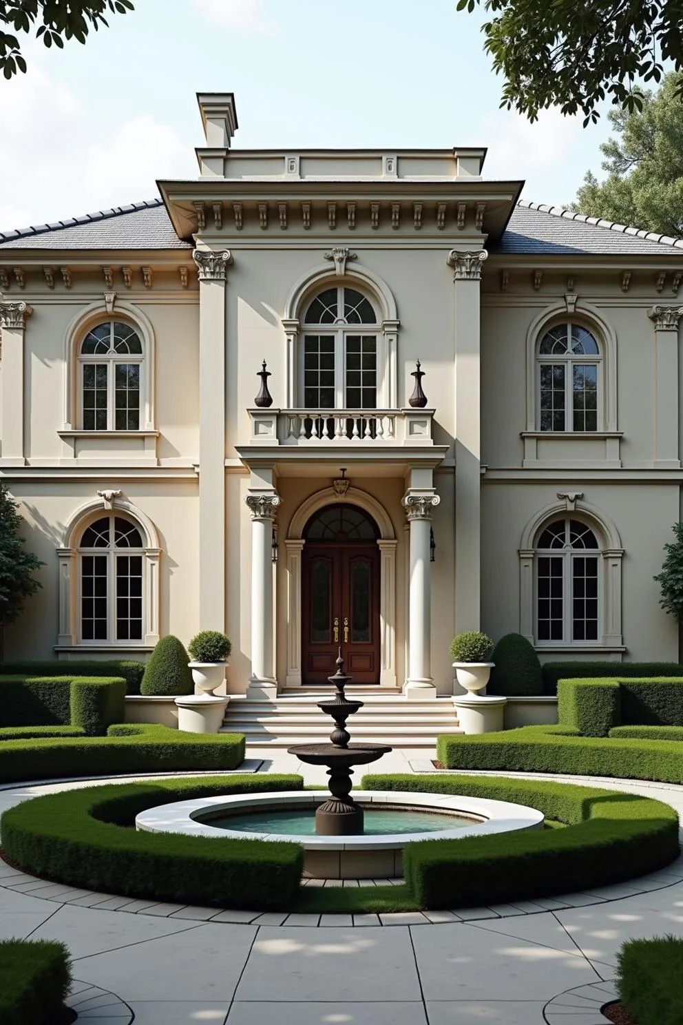 Grand Entrance with Classic Architectural Details