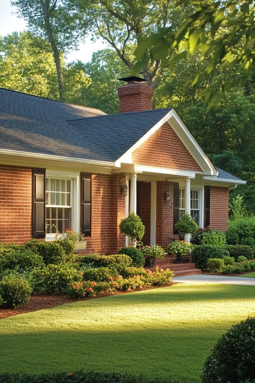 A Sunlit Brick Ranch With Curb Appeal