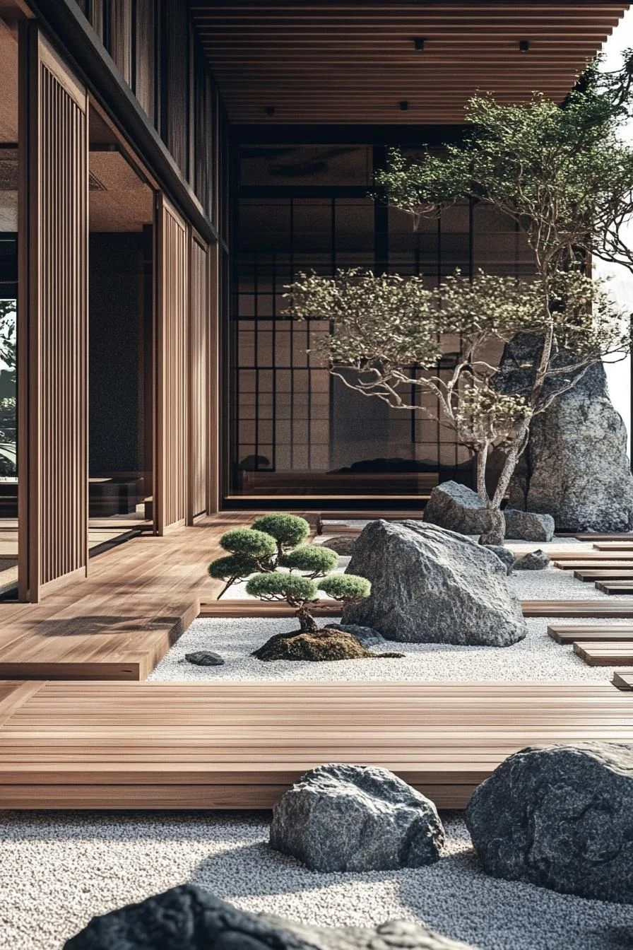Gravel and Greenery in Balance