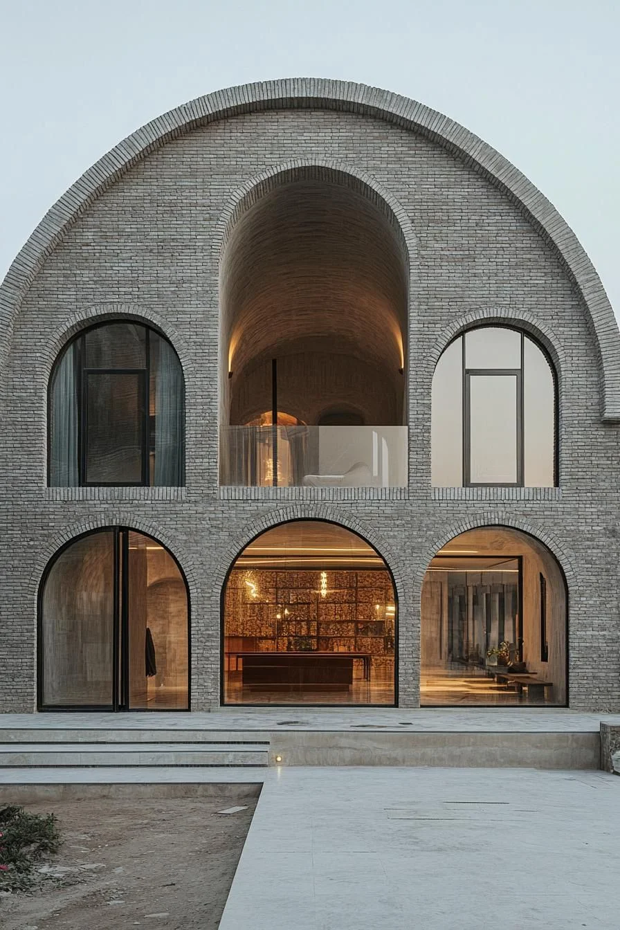 Arched Brick Facade Charm