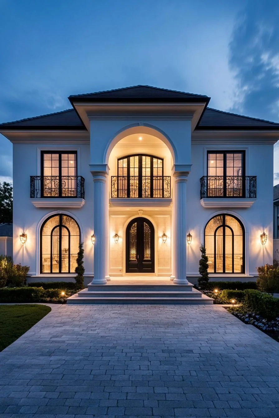 A Striking Home with Grand Columns
