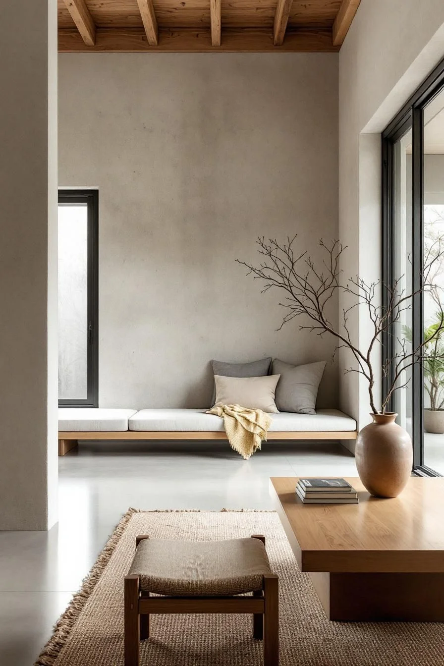 Cozy Comfort in a Wabi Sabi Sanctuary
