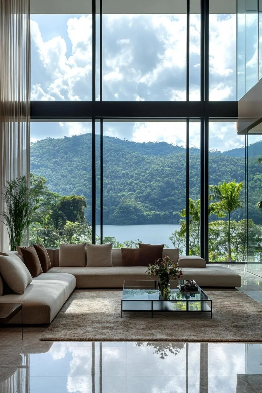 A Cloud-Kissed Lounge Facing the Mountains