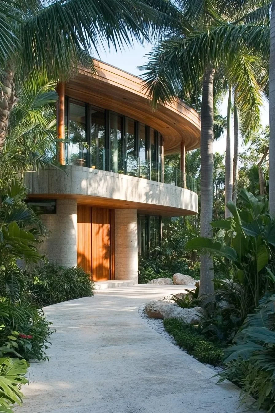 A Jungle Retreat of Concrete and Palms