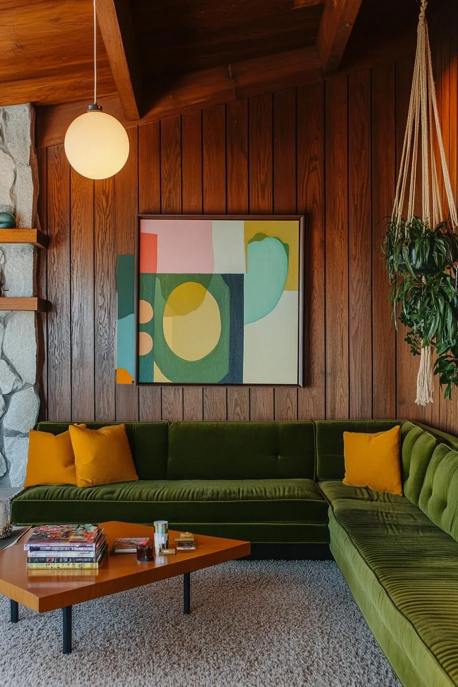 Green-Toned Retro Corner Setup