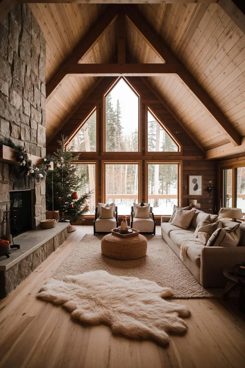 Warm Logs and Toasty Toes in a Cabin