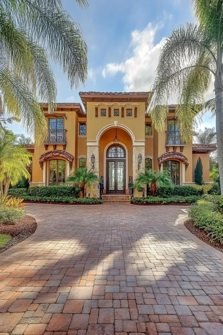 A Colonial Home With a Striking Entrance